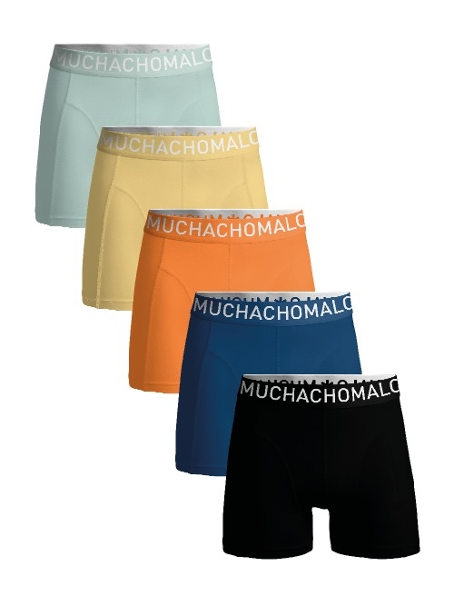 Muchachomalo Solid  noir boxer en coton