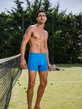 Muchachomalo Solid  bleu sport boxer