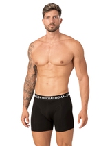 Muchachomalo Solid  noir boxer en coton