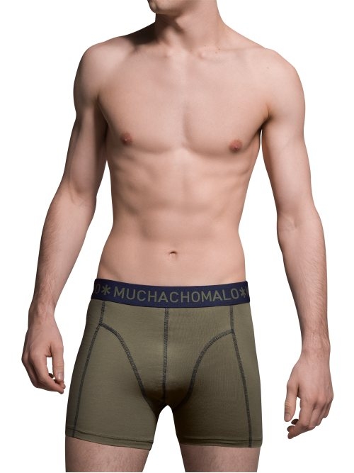 Muchachomalo Solid  bleu marine boxer en coton