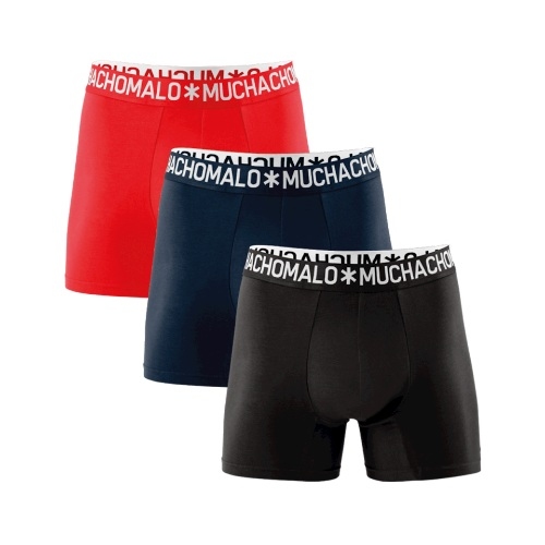 Muchachomalo Solid  noir boxer en coton