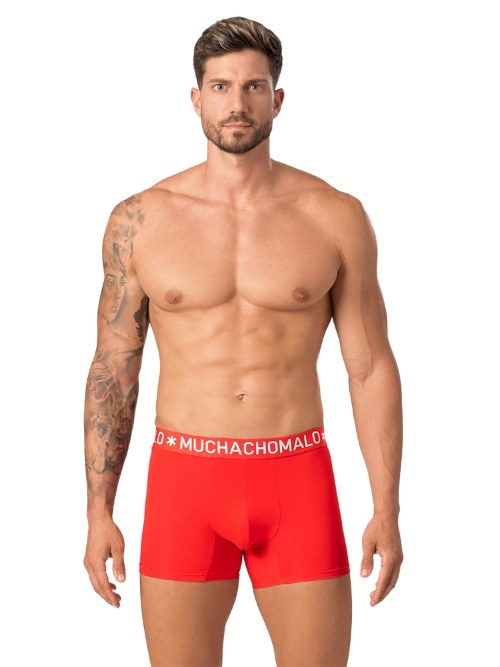 Muchachomalo Solid  noir boxer en coton