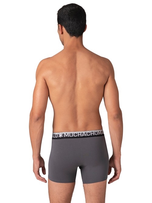 Muchachomalo Solid  noir boxer en coton