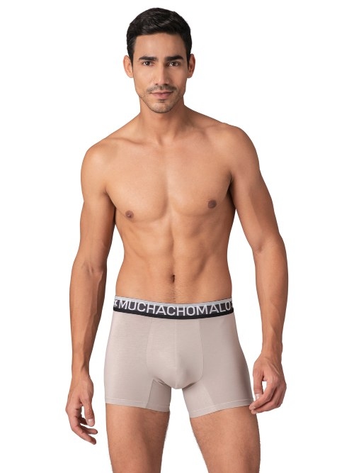 Muchachomalo Solid  noir boxer en coton