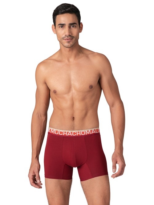 Muchachomalo Solid  rouge boxer en coton