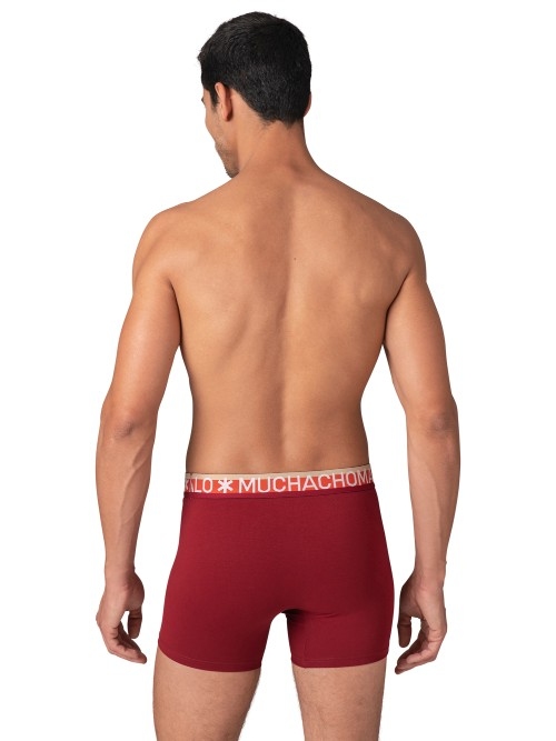 Muchachomalo Solid  rouge boxer en coton