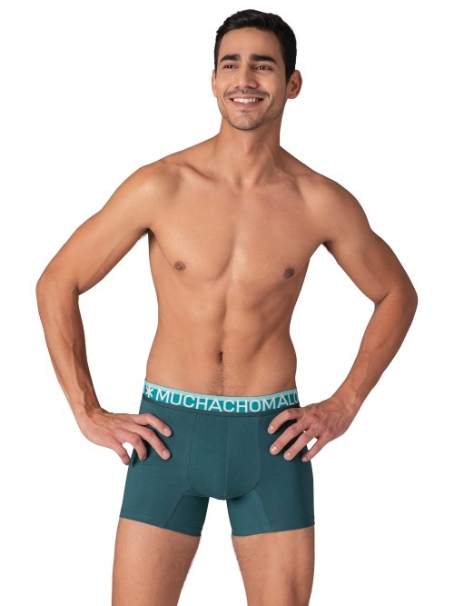 Muchachomalo Solid  vert boxer en coton