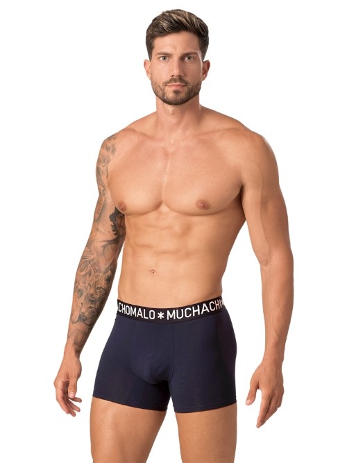 Muchachomalo Solid  bleu marine boxer en coton