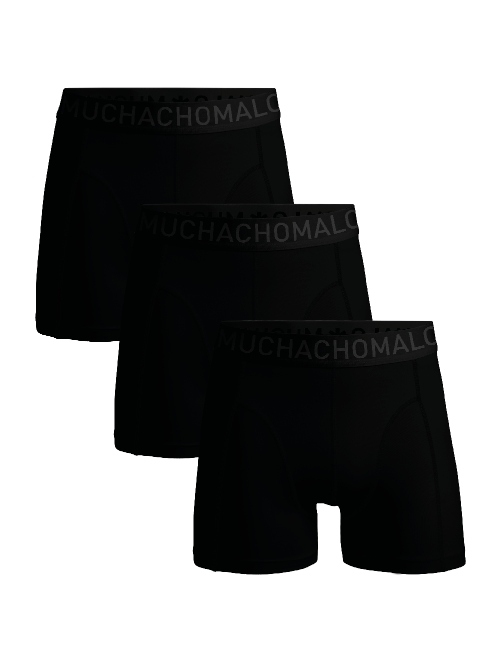 Muchachomalo Solid  noir sport boxer