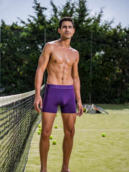 Muchachomalo Solid  violet sport boxer