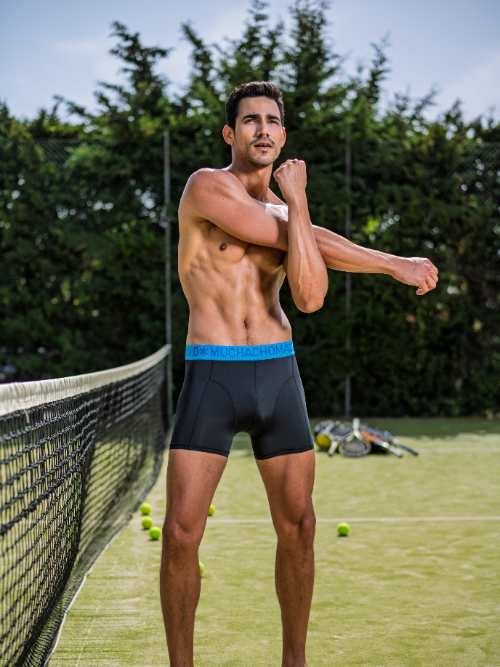 Muchachomalo Solid  noir sport boxer