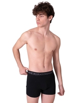 Muchachomalo Solid  noir boxer en coton