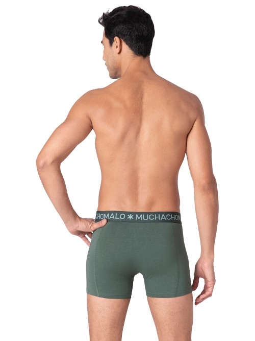 Muchachomalo Solid  bleu boxer en coton