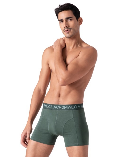 Muchachomalo Solid  bleu boxer en coton