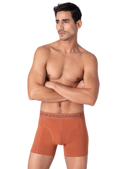 Muchachomalo Solid  orange boxer en coton
