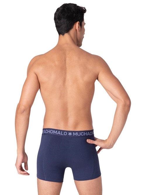 Muchachomalo Solid  bleu boxer en coton