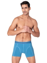 Muchachomalo Solid  bleu boxer en coton
