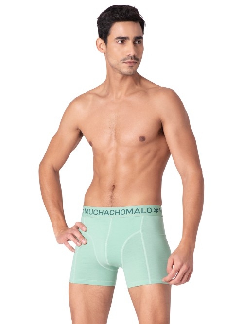 Muchachomalo Solid  noir boxer en coton