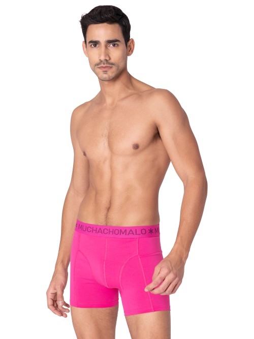 Muchachomalo Solid  noir boxer en coton