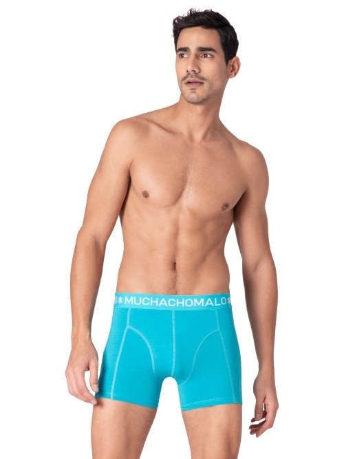 Muchachomalo Solid  noir boxer en coton