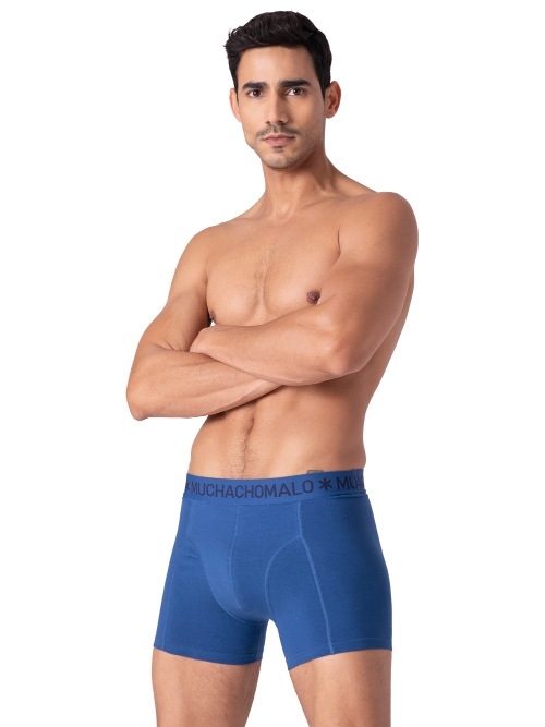 Muchachomalo Solid  noir boxer en coton