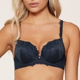 LingaDore Sparkling Blue bleu marine soutien-gorge push up