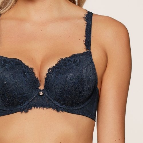 LingaDore Sparkling Blue bleu marine soutien-gorge push up