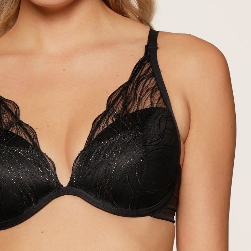LingaDore Golden Glamour noir soutien-gorge rembourré