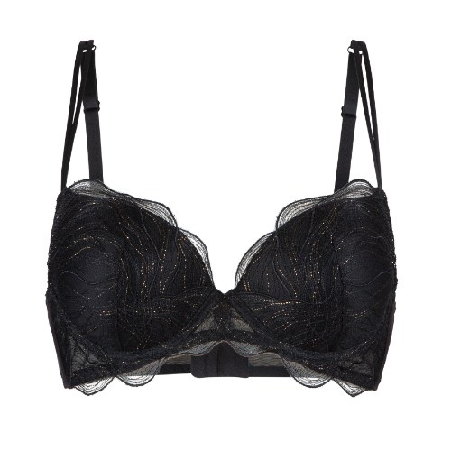 LingaDore Golden Glamour noir soutien-gorge push up