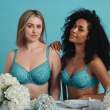 Rosa Faia Fleur vert soutien-gorge rembourré