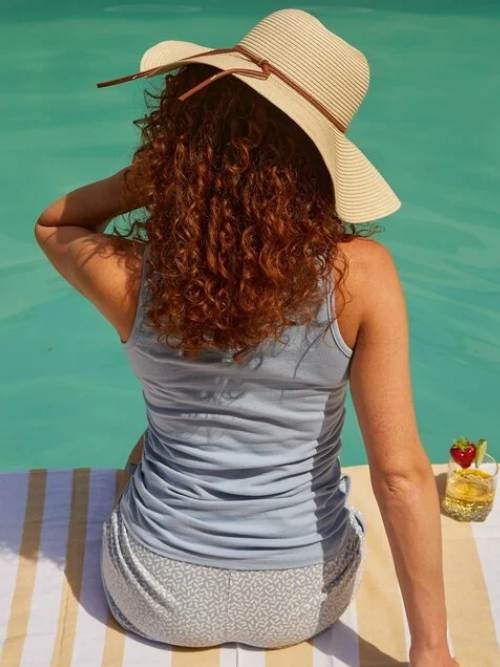 Charlie Choe Fresh Summer Nights bleu chemise de nuit