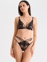 Lisca Charisma noir slip brésilien