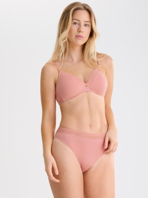Lisca Ria rose soutien-gorge sans armatures en dentelle