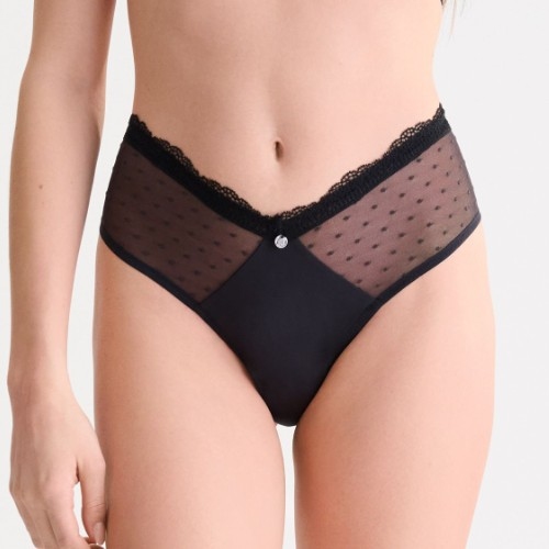 Lisca  noir culotte string