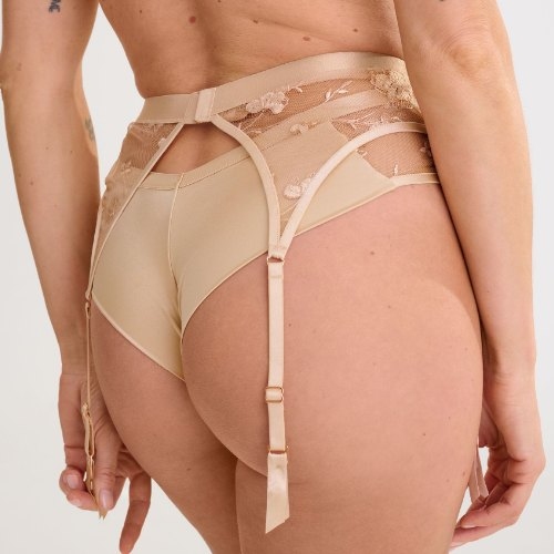 Lisca Passion rose with gold jarretelles garter belt
