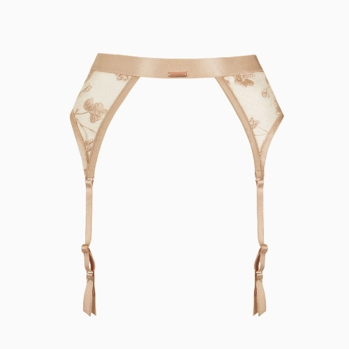 Lisca Passion rose with gold jarretelles garter belt