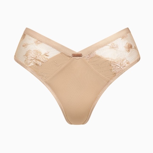 Lisca Passion rose with gold culotte string