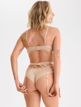 Lisca Passion rose with gold culotte string