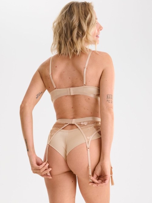 Lisca Passion rose with gold culotte string
