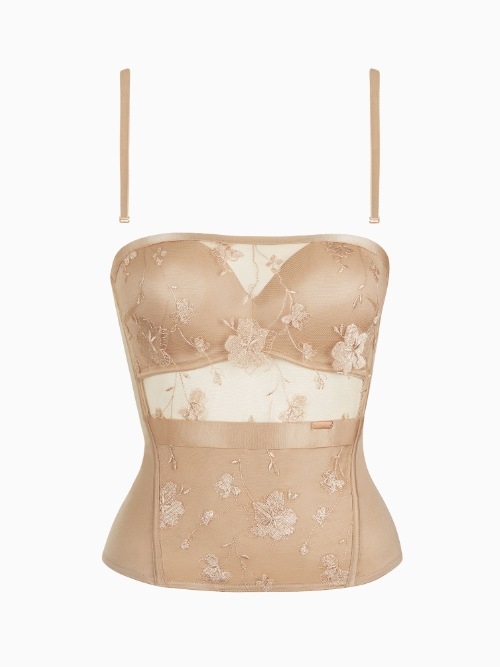 Lisca Passion rose with gold soutien-gorge rembourré