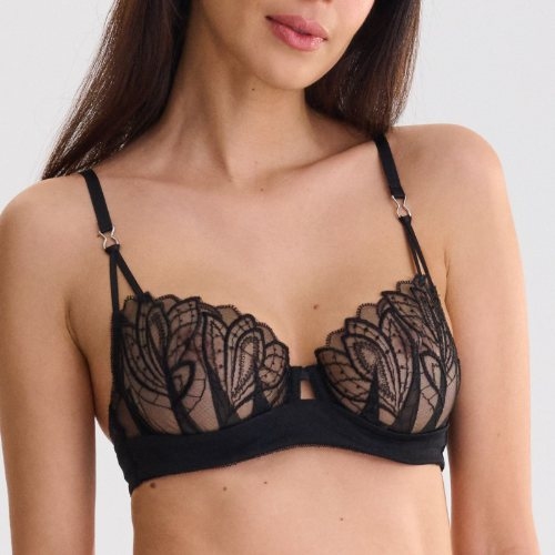Lisca Adventure noir soutien-gorge sans forme