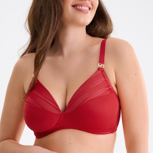 Lisca Princess rouge soutien-gorge sans armatures en dentelle