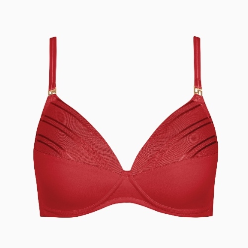 Lisca Princess rouge soutien-gorge sans armatures en dentelle