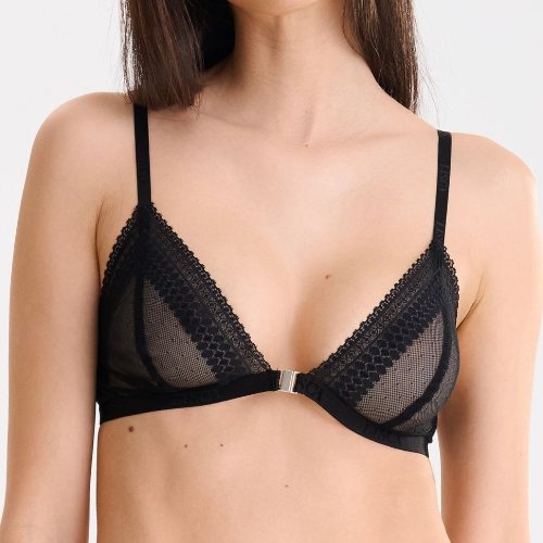 Lisca Fusion noir soutien-gorge sans forme