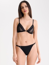 Lisca Fusion noir soutien-gorge sans forme