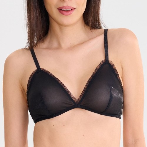 Lisca Shiny Star noir soutien-gorge sans forme