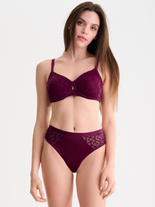 Lisca Opal magenta soutien-gorge sans armatures en dentelle