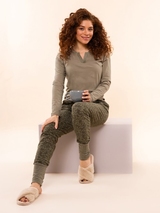 Charlie Choe Lovely Nights vert chemise de pyjama
