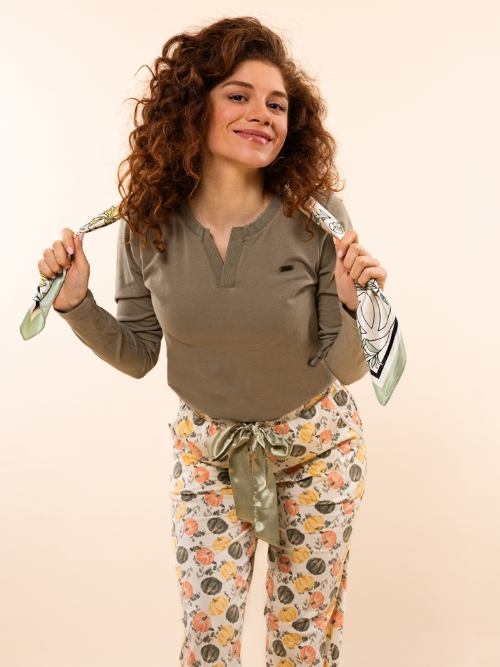 Charlie Choe Lovely Nights vert chemise de pyjama