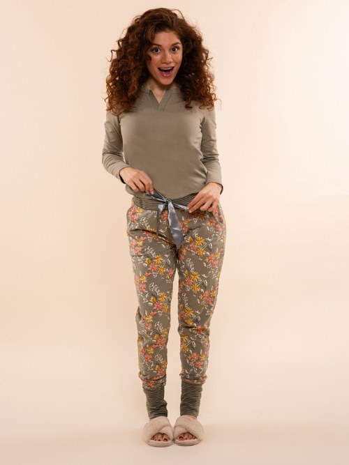 Charlie Choe Lovely Nights vert pantalon de pyjama